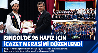 Bingöl’de 96 Hafız İçin İcazet Merasimi Düzenlendi