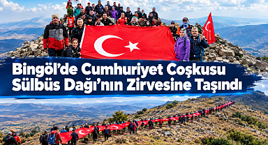 Bingöl’de Cumhuriyet Coşkusu Sülbüs Dağı’nın Zirvesine Taşındı