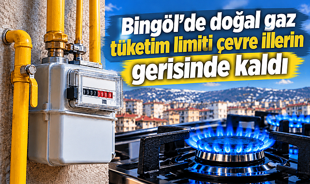 Bingöl’de doğal gaz tüketim limiti çevre illerin gerisinde kaldı