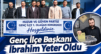 Genç İlçe Başkanı İbrahim Yeter Oldu
