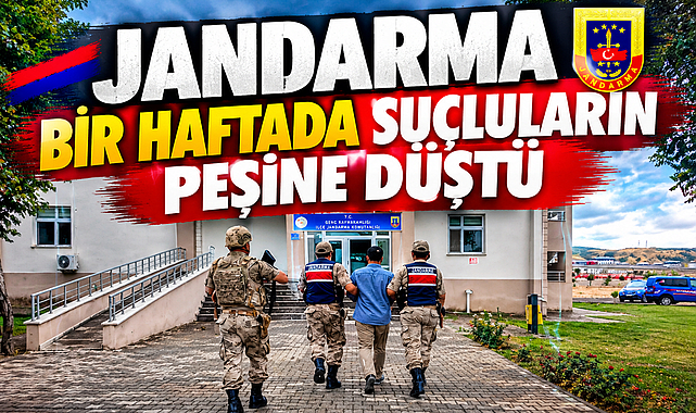 Jandarma Bir Haftada Suçluların Peşine Düştü