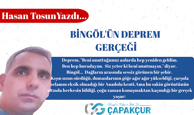 BİNGÖL'ÜN DEPREM GERÇEĞİ