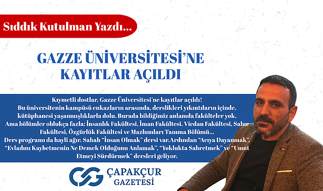 GAZZE ÜNİVERSİTESİ'NE KAYITLAR AÇILDI