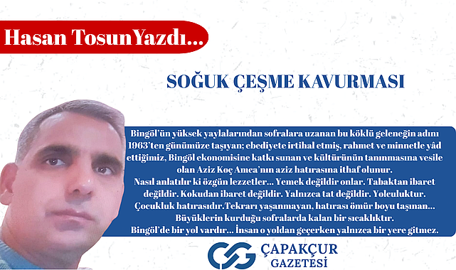 SOĞUK ÇEŞME KAVURMASI